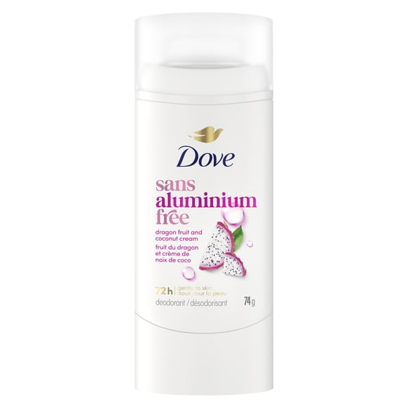 Désodorisant en vaporisateur Dove Fruit du dragon crème de coco Sans aluminum, 74g