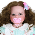 thumbnail image 6 of Reborn Toddler Girl Doll -22 inch Happy Birthday Girl with 3D Painted on face and Soft Full Vinyl with Rooted Hair with Plush Little Bunny, 6 of 6