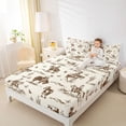 thumbnail image 4 of Homewish Rustic Western Cowboy Twin Sheet Sets,Tropical Desert Cactus Twin Fitted Sheet,Country Farmhouse Cattle Flat Sheet For Boys Kids,Microfiber Bedroom Decor,3pcs, 4 of 7