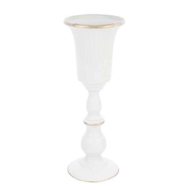 GOOHOCHY Jarrón de trompeta alto con flores artificiales para decoración de bodas y fiestas.