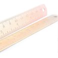 thumbnail image 3 of Vintage Brass Handy Straight Ruler Metal Copper Bookmark with cm Inch Dual Scale(Copper), 3 of 4