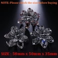 thumbnail image 3 of Set of 3 Mini Hair Jaw Clips Vintage Metal Rhinestone Claw Hair Clips for Women Girls, Non Slip Exquisite Claw Clip, Easy to Match, 3 of 5