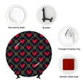 thumbnail image 4 of Daiia Red Rooster Printed Pattern Ceramic Plate Dinner Plates Bone China Decorative Plates with Display Stand Art Ceramic Ornaments for Wall Hanging Decoration-10in, 4 of 6