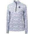thumbnail image 2 of Women's Cutter & Buck  Charcoal New Hampshire Fisher Cats Traverse Camo Stretch Quarter-Zip Pullover Top, 2 of 3