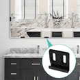 thumbnail image 4 of 10pcs Heavy Duty Mirror Hanging Kit, Heavy Mirror Mounting Hardware Mirror Clips for Wall Mounting, Double Hole Black, 4 of 7