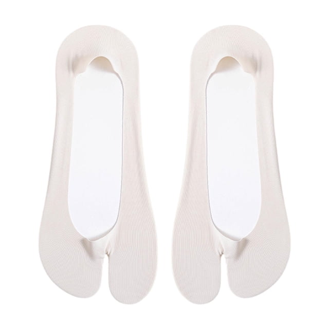 Dos calcetines de los pies, calcetines de punta de tobillo delgados antideslizantes para niñas deportivas informales al aire libre, gris