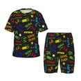 thumbnail image 1 of Balery Pixel Game Conjunto de Pijama Infantil de Manga Corta con Estampado – Ropa de Dormir de Algodón Suave-Small, 1 of 6