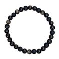 thumbnail image 2 of Pulsera dorada natural para hombre, joyería personalizada, pulsera lisa de piedra preciosa natural, 8 mm, 2 of 7