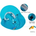 thumbnail image 3 of Gorro de verano para bebé, fino, de ala grande, para el sol, para salidas, protector solar, malla solar, transpirable, para niños y niñas, gorro de pescador, 3 of 5