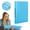 Blue, variant on White 1 Inch 3 Ring Binder, Flexible Plastic Binder with Metal Round Rings, Cute Soft Cover School Binder for Students, Letter Size Document Organizer, Classroom Essentials, Home Office Supplies