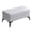 Light gray, variant on Ottoman Bench Rectangle Foot Rest With Legs Upholstered Foot Stool Ottoman End Of Bed Bench Makeup Vanity Chair With Cushion For Living Room, Bedroom, Bathroom, Entryway