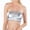 Silver, variant on Women's Shiny Metallic Bandeau Top - Sexy Leather-Look Tube Top, Performance Stage Wear, Stretchy Strapless Crop Top for Parties, Clubs & Music Festivals (Silver, L)
