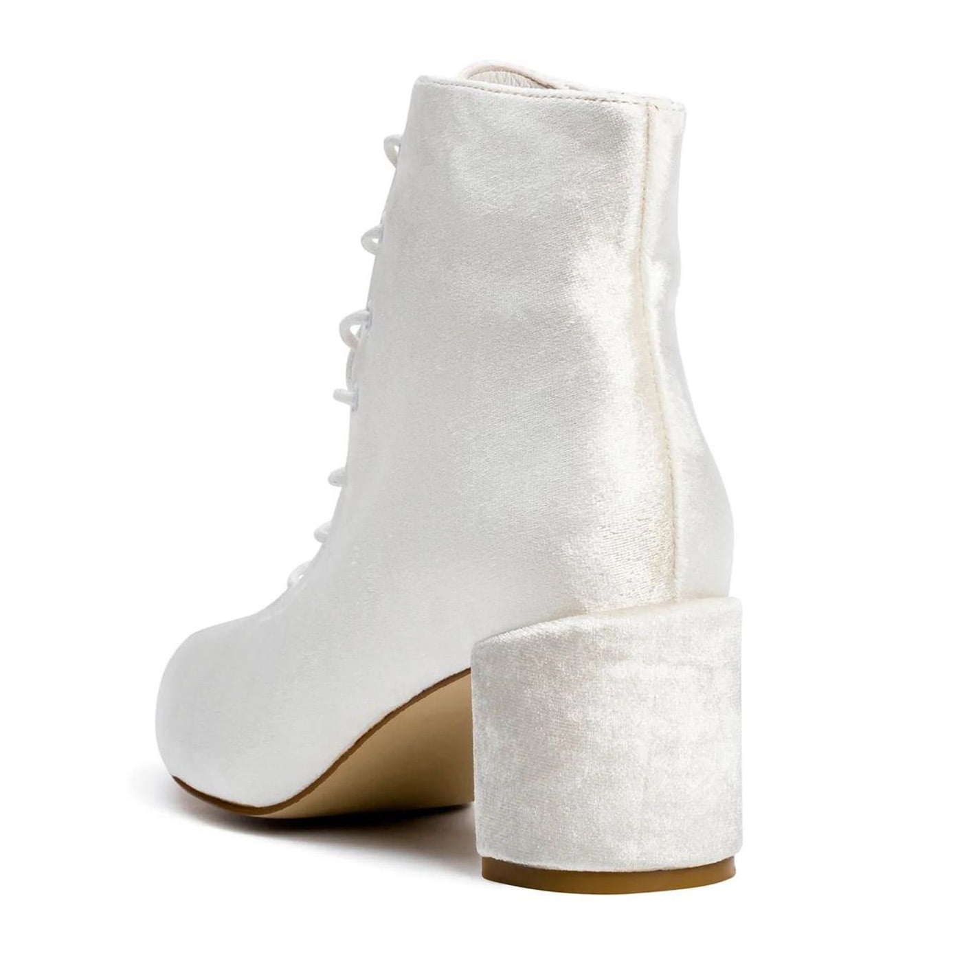 XYD Women Brides Lace-up Side Zip Ankle Boots Almond Closed