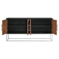 thumbnail image 4 of Benjara Manie 67" Sideboard Cabinet Console- 4 Doors- Mango Wood- Walnut Brown, 4 of 5