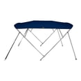 thumbnail image 2 of MSC 4 Bow Bimini Top with Rear Support Pole and Storage Boot, Navy Blue, 2 of 5