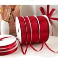 thumbnail image 4 of Tivamiko Single Face Satin Polyester Ribbon for Sewing, Crafts and Gifting, 100 Yard, 5/8 Inch, Wine Red, 4 of 6