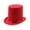 Red, variant on High Top Hat Magician High Hat British Black Jazz Topper Hat Male And Female Court Gentleman Flat Felt Hat for Performances Role Play Christmas