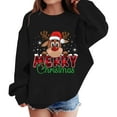 thumbnail image 5 of XQYLOS Kids Funny Christmas Sweatshirt Santa Claus Graphic Long Sleeve Crewneck Pullover Top for Toddler Girls Boys 3-14T, 5 of 6