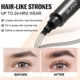 thumbnail image 5 of Eyebrow Pen Upgraded 4 Fork Tip Eye Brow Pencils for Women with Spoolie Brush, #5 Black, 5 of 9