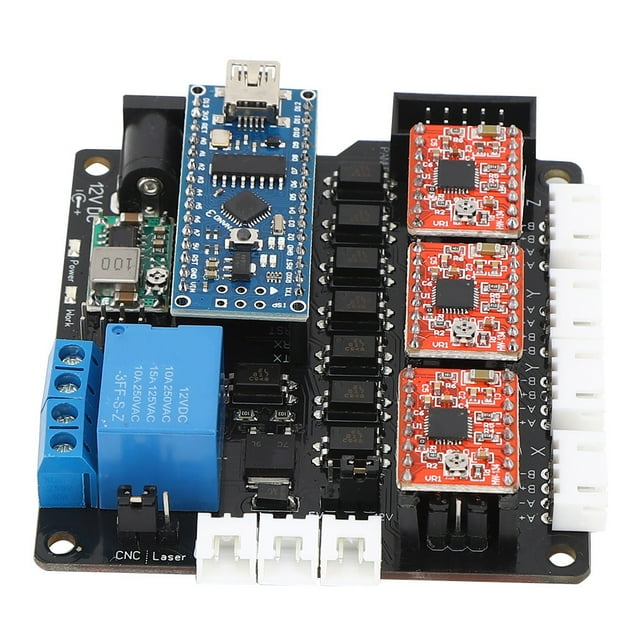 Accesorio eléctrico, kit de placa base láser Módulo controlador de eje de placa base láser de 3 ejes Tecnología innovadora