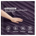 thumbnail image 3 of KriKac XL Sheets Set - 3 Piece XL Sheets, Double Brushed XL Sheets for Adjustable Bed, Purple XL Sheet Set, Hotel Luxury XL Bed Sheets, 3 of 9