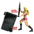 thumbnail image 4 of Mini Black Trash Can With Lid & Wheels for WWE & AEW Wrestling Figures, 4 of 5