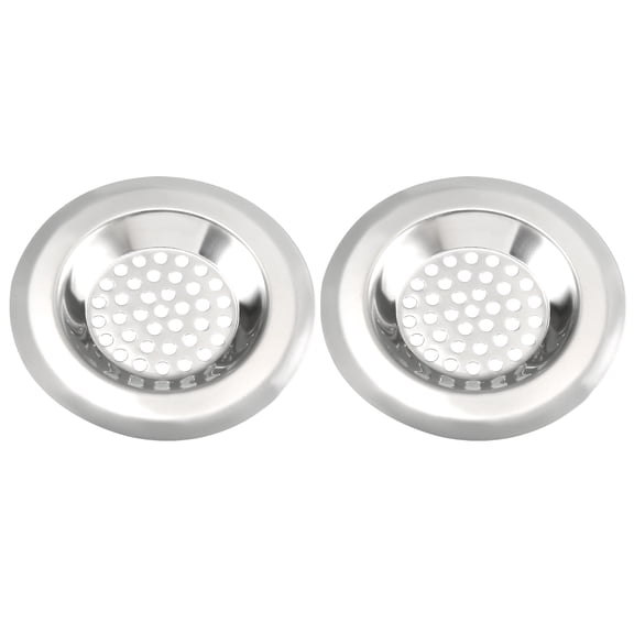 Uxcell Round Metal Sink Basin Garbage Strainer Stopper 3.4cm Internal Dia 2pcs