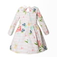 thumbnail image 4 of Esaierr Kids Girls Spring Fall Print Dresses Forkids 6M-6Y Little Girls Long Sleeve Dress Fashion Pullover Dress Toddler Sports Casual Cute Dress,Newborn/Toddler/Little Kid Girls Clothing, 4 of 8
