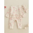 aturustex Infant Girl 2Pcs Zipper Jumpsuit Outfits 06M Newborn Bow