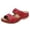 A-Red193, variant on Yuanlong Womens Sandals Casual Open Toe Hollow Out Wedge Shoes Footbed Breathable Casual Slide Sandals