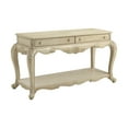 thumbnail image 3 of ACME Ragenardus 2 Drawer Wooden Console Table with Bottom Shelf in Antique White, 3 of 4