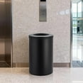 thumbnail image 7 of 40L/10.6 Gal Round Stainless Steel Trash Can, Removable Inner Bucket, Kitchen Bathroom Office Garbage Bin, Black, 7 of 7