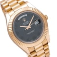 thumbnail image 3 of Pre-Owned Rolex Day-Date II 41MM 218235 Black Arabic Dial Fluted Bezel 18K Rose Gold President Bracelet, 3 of 9