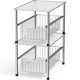 thumbnail image 2 of Estante De Almacenamiento Apilable De Metal Cromado De Simple Houseware, 16,75 Pulgadas De Largo X 10,8 Pulgadas De Ancho X 10,25 Pulgadas De Alto, 2 of 5