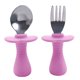 thumbnail image 1 of Juego de cuchara y tenedor para niños pequeños, cuchara para bebés, tenedor de vajilla para niños pequeños, cuchara tenedor de acero inoxidable, 1 of 5