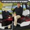thumbnail image 2 of Yuyamidu Halloween Golf Cart Seat Covers, Red Cobweb Golf Cart Cushion Covers with 4 Front Pockets Spider Club Car Seat Towel Blanket Cushion Covers, 2 of 7