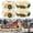 Beige/Brown, variant on 2Pcs Christmas Village Decorative Fences Garden Accessories, Christmas Decorative Picket Fence with LIght for Christmas Dollhouse Collections Snow Figurine Mini Village Landscape, Beige