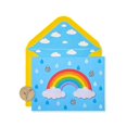 thumbnail image 2 of Papyrus Blank Cards with Envelopes, Rainbow with Glitter (8-Count), 2 of 4