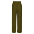 thumbnail image 5 of iHPH7 Travel Pants Women Lounge Pants Women Womens Fall Pants Baggy Pants Fall Clothes Gaucho Pants for Women Trousers Pants for Women Dark Green L, 5 of 9