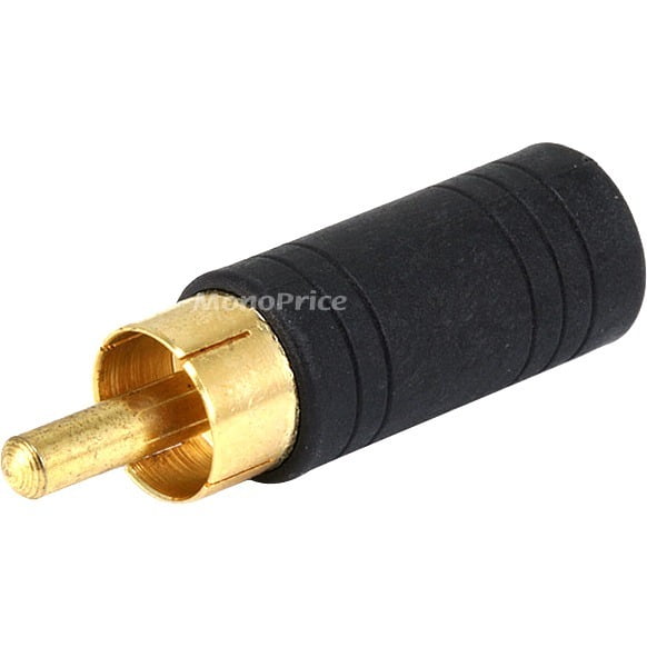 Monoprice RCA Plug to 3.5mm TRS Stereo Jack Adapter, Gold Plated