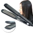 thumbnail image 2 of Plancha de pelo para mujer, plancha de pelo profesional, plancha plana, rizador de pelo pequeño, rizador de ondulación, rizador de maíz, férula permanente, plancha ondulada, titanio, voluminizador, pe, 2 of 4