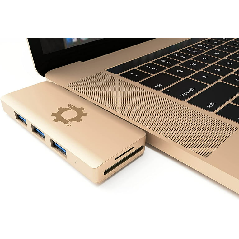 NOV8Tech USB C to HDMI Hub Adapter 7-in-2 Dongle for Gray MacBook Pro M1  2021/2020/2019/2018/2017/2016 & MacBook Air M1 2021-2018, SD/Micro SD  Reader, Thunderbolt 3 Dock, USB C 100W, USB 3.0, 2X