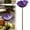 Purple, variant on Metal Flower Garden Stakes Bird Bath Handmade, Bee Watering Station, Bees Bath for Garden Metal Bee Water Feeder with Flower Design, Butterfly Bees Bath Bowl for Outdoor Yard Decor (1PCS,Sky Blue)