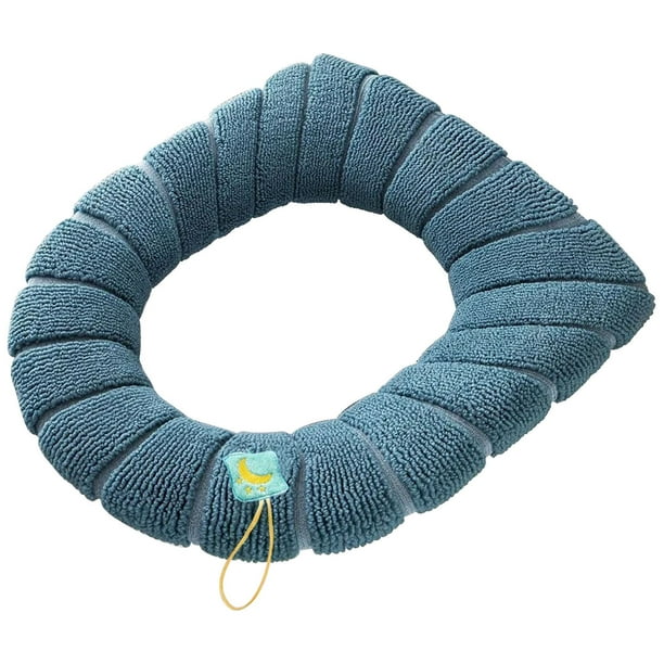 Cubierta Del Asiento Del Inodoro,Tapicera de Punto Lavable Del Inodoro 44x36cm,Cubierta de Asiento Suave Cálida de Fibra de Acrílico,Máquina de Uso de Invierno Frío Limpia,Asiento Del Inodoro Suave,,