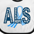 thumbnail image 4 of Inktastic ALS Awareness Ribbon Boys or Girls Baby Bib, 4 of 4