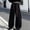 Black, variant on SGFCWSX Girls Cargo Pants Kids Wide Leg Baggy Casual Streetwear Trousers with Tie and Pockets Black Size 10-11 Years