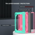 thumbnail image 2 of FIEWESEY for Samsung Galaxy Tablet S9 11 in / Galaxy Tablet S9 FE 5G 2023 Shockproof Kids Friendly Case with S Pen Holder / Kickstand / Shoulder Strap for Galaxy Tab S9 FE 10.9''/ S9 11'' (Green Pink), 2 of 6