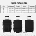 thumbnail image 3 of Travel Bag Protector Cover 26 English Letter Printed Accessory Bag Elastic Travel Bag Cover Applicable To 18-28 Inch Suitcase Black L, 3 of 6