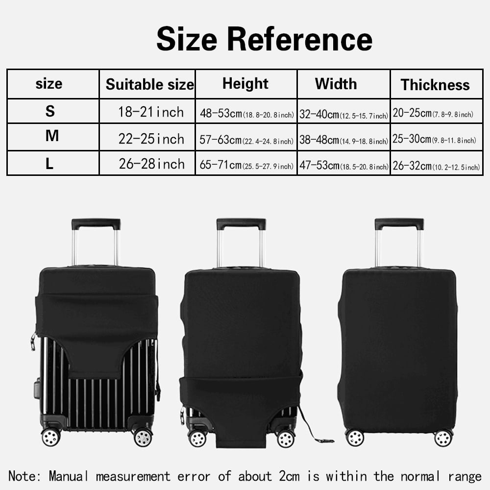 Suitcase Protective Covers for 18 28 Inch 26 English Letter Printed Suitcase Suitcase Travel Bag Trolley Elastic Luggage Cover 8letterU S