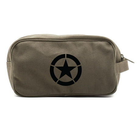 World War 2 Military Jeep Star Canvas Shower Kit Travel Toiletry Bag